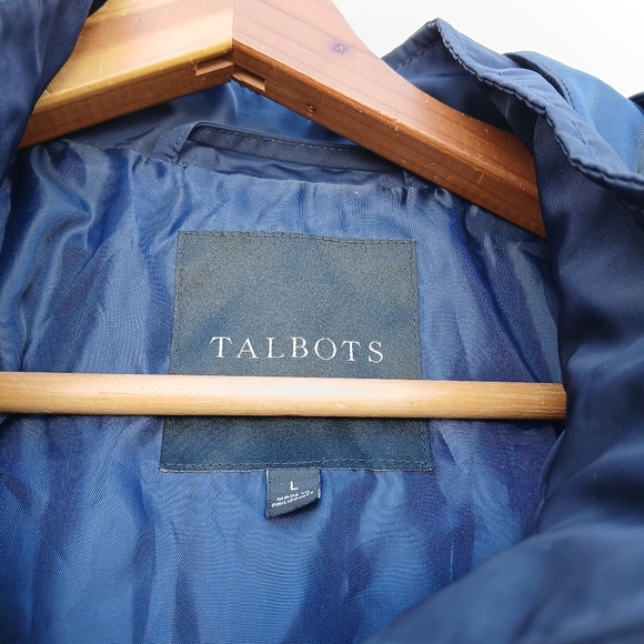 Talbots Anorek Jacket Wind Rain Navy - Picture 3 of 8